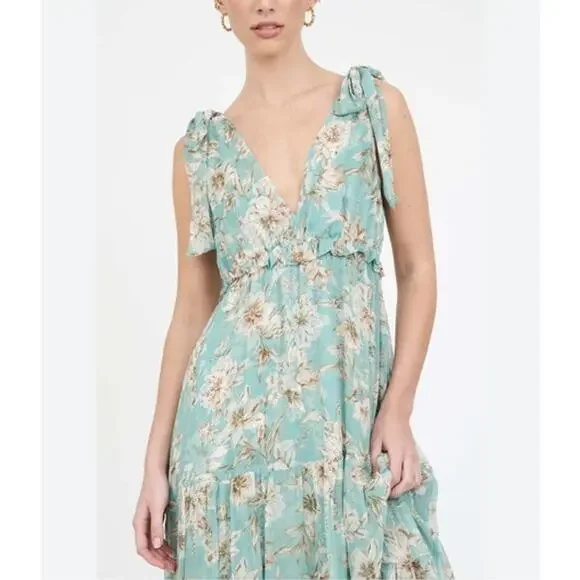 CHRISTY LYNN Sz S Small Turquoise Magnolia Alexa Dress NWT - Picture 10 of 10